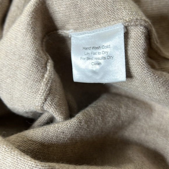 Pronto Uomo extra fine merino wool knit polo pullover sweater 3 button beige - Picture 10 of 11